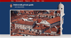 Desktop Screenshot of dubrovnikprivateguide.com